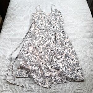 Elizabeth Crosby Wrap Dress Women's Medium Cottagecore Romantic Garden Party